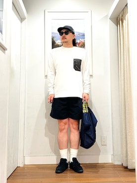 「アイテム（キャップ）」を使った、Yuya Sasakiさん（メンズ・179cm・30代）の夏コーディネート