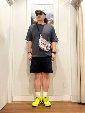 「URBAN RESEARCH Sonny Label（アーバンリサーチサニーレーベル）のアイテム（帽子）」を使った、Yuya Sasakiさん（メンズ・179cm）の夏コーディネート