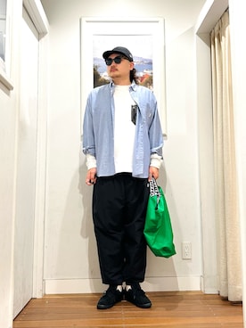 「アイテム（メガネ）」を使った、Yuya Sasakiさん（メンズ・179cm・30代）の夏コーディネート