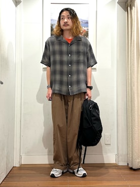 「FORK&SPOON（フォークアンドスプーン）のアイテム」を使った、Yuya Sasakiさん（メンズ・179cm）の春コーディネート