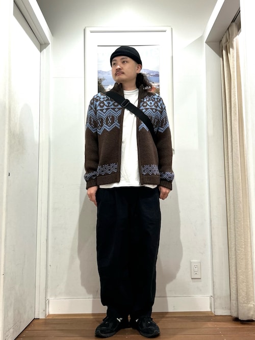 セール】ジャガードジップアップニット（ニット/セーター）｜URBAN