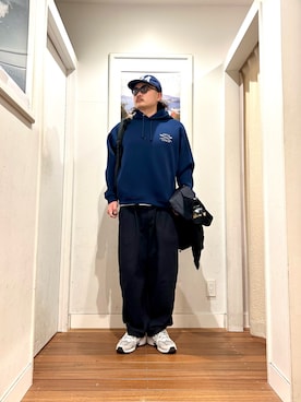 「アイテム（トップス）」を使った、Yuya Sasakiさん（メンズ・179cm）の秋コーディネート