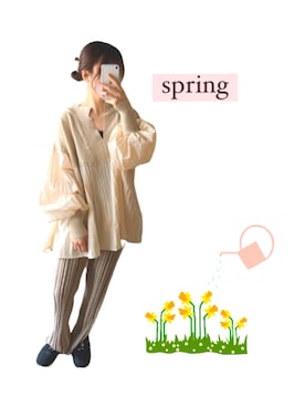 hlhlさん（レディース・157cm）の春コーディネート