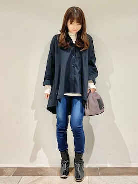 「ブーツイン」｜karin_mamaさん（レディース・158cm・20代）の冬コーディネート