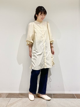 「SLURR（スラ―）のアイテム」を使った、karin_mamaさん（レディース・158cm）の夏コーディネート