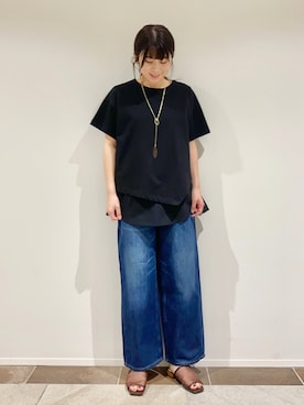 「AMERICAN HOLIC（アメリカンホリック）のアイテム（ネックレス）」を使った、karin_mamaさん（レディース・158cm）の夏コーディネート