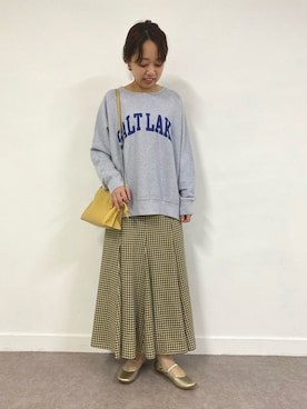 「yellow」｜RODE SKO (ロデスコ)さん（レディース・158cm）の春コーディネート