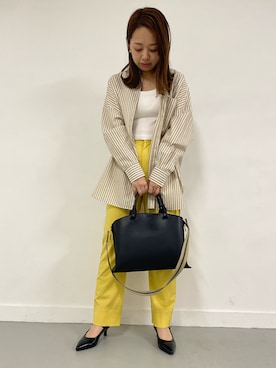 「A4バッグ」｜RODE SKO (ロデスコ)さん（レディース・158cm）の春コーディネート