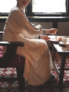 「アイテム（サンダル）」を使った、saorismさん（レディース・153cm・30代）の秋コーディネート