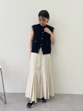 「TOGA PULLA（トーガ　プルラ）のアイテム」を使った、さなさん（レディース・159cm）の夏コーディネート