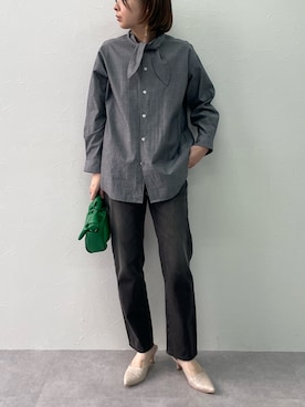「Le temps riche（ルタンリッシュ）のアイテム（トップス）」を使った、さなさん（レディース・159cm）の春コーディネート