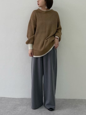 「TOGA PULLA（トーガ　プルラ）のアイテム」を使った、さなさん（レディース・159cm）の冬コーディネート
