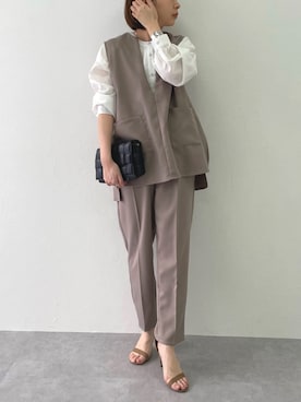 「Le temps riche（ルタンリッシュ）のアイテム（トップス）」を使った、さなさん（レディース・159cm）の春コーディネート