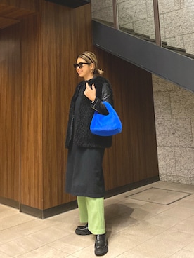 「Ameri（アメリ）のアイテム（パンツ）」を使った、naaaamiさん（レディース・158cm）の秋コーディネート