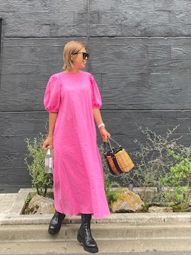 「Flea Store Vegetal(フリーストアベジタル)のアイテム」を使った、naaaamiさん(レディース・158cm)の夏コーディネート