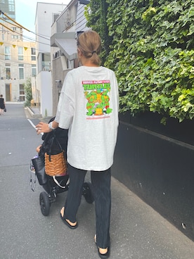 「feepur（フェピュール）のアイテム（パンツ）」を使った、naaaamiさん（レディース・158cm）の夏コーディネート