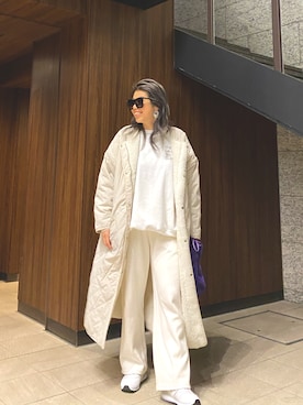 「LIAN（リアン）のアイテム（その他アウター）」を使った、naaaamiさん（レディース・158cm）の冬コーディネート
