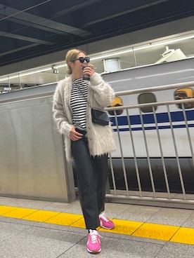 「アイテム（レッグウェア）」を使った、naaaamiさん（レディース・158cm）の秋コーディネート