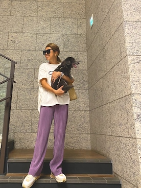 「feepur（フェピュール）のアイテム（パンツ）」を使った、naaaamiさん（レディース・158cm）の夏コーディネート