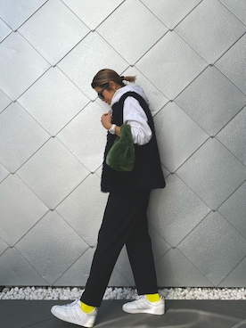 「SHIZUTA（シズタ）のSZT:カラー無地ソックス（ソックス/靴下）」を使った、naaaamiさん（レディース・158cm）の秋コーディネート