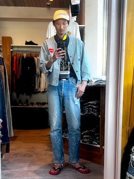 「OSHKOSH（オシュコシュ）のアイテム」を使った、将軍さん（メンズ・188cm）の夏コーディネート