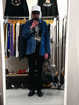 「アイテム（財布）」を使った、将軍さん（メンズ・188cm）の春コーディネート