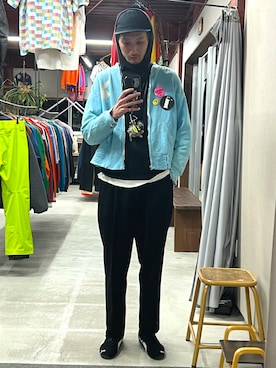 「アイテム（財布/小物）」を使った、将軍さん（メンズ・188cm）の秋コーディネート