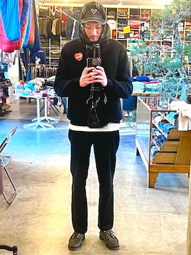 「patagonia（パタゴニア）のアイテム」を使った、将軍さん（メンズ・188cm）の冬コーディネート