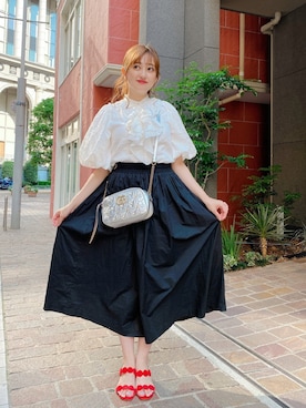 菊地亜美さん（レディース・165cm）の夏コーディネート