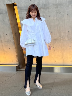 「アイテム（ワンピース/ドレス）」を使った、菊地亜美さん（レディース・165cm・30代）の春コーディネート