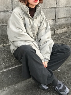 「アイテム（スニーカー）」を使った、Kumika☆さん（レディース・158cm）の秋コーディネート