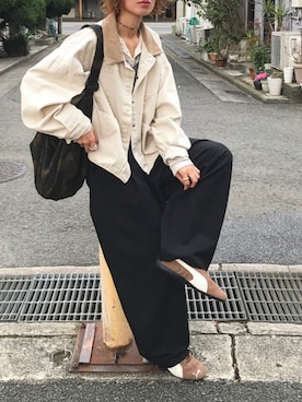 「PUMA（プーマ）の＜PUMA＞スピードキャット OG スニーカー（スニーカー、ブラウン系）」を使った、Kumika☆さん（レディース・158cm）の春コーディネート