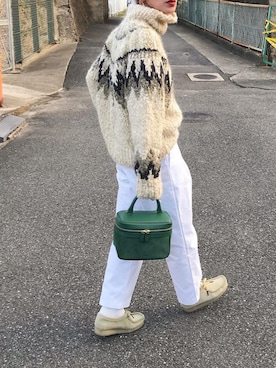 「chiiiibag」｜「アイテム（モカシン/デッキシューズ）」を使った、Kumika☆さん（レディース・158cm）の秋コーディネート