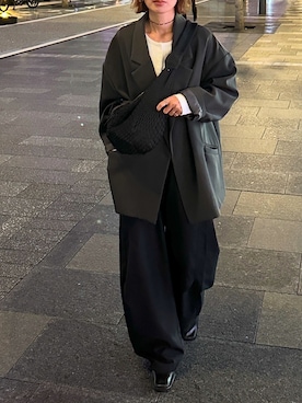 「アイテム（テーラードジャケット）」を使った、Kumika☆さん（レディース・158cm）の秋コーディネート