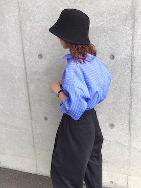 「スウェットギャザーパンツ」｜Kumika☆さん（レディース・158cm）の夏コーディネート