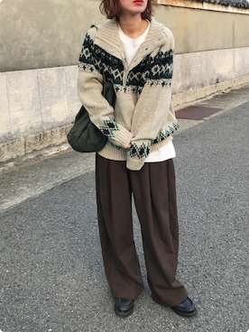 「アイテム（その他シューズ）」を使った、Kumika☆さん（レディース・158cm）の秋コーディネート