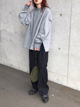 Kumika☆さんの「THE SHINZONE WOOL TOMBOY PANTS 22AMSPA02」を使ったコーディネート