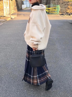 「U.S. POLO ASSN.（ユーエスポロアッスン）のアイテム（ジャケット/アウター）」を使った、Kumika☆さん（レディース・158cm）の秋コーディネート