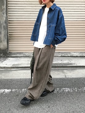 「THE SHINZONE（ザ　シンゾーン）のアイテム」を使った、Kumika☆さん（レディース・158cm）の春コーディネート