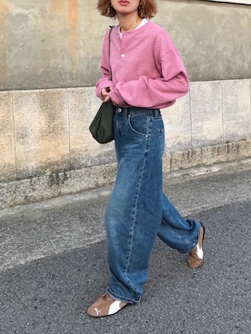 「PUMA（プーマ）のアイテム」を使った、Kumika☆さん（レディース・158cm）の春コーディネート