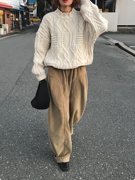 「TODAYFUL（トゥデイフル）のアイテム」を使った、Kumika☆さん（レディース・158cm）の冬コーディネート