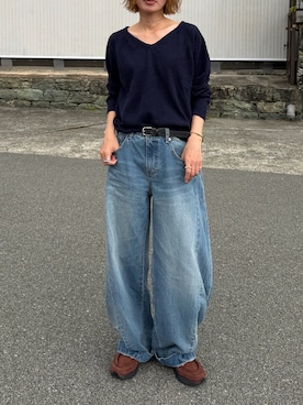 「NEW BALANCE（ニューバランス）の1906L（スニーカー、ブラウン系）」を使った、Kumika☆さん（レディース・158cm）の夏コーディネート