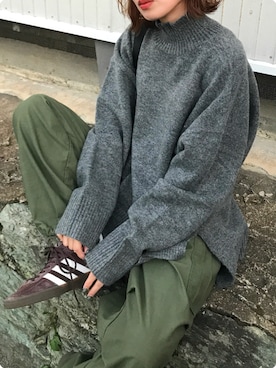 「アイテム（バックパック/リュック）」を使った、Kumika☆さん（レディース・158cm）の秋コーディネート