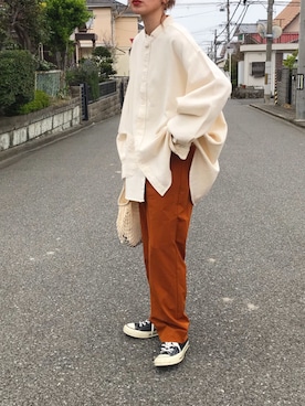「NOMINE（ノミネ）のアイテム」を使った、Kumika☆さん（レディース・158cm）の春コーディネート