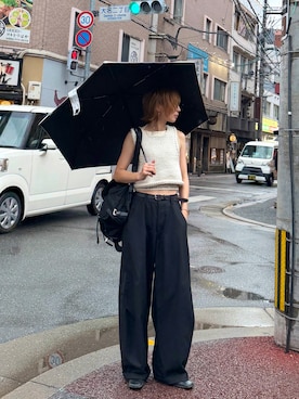 「アイテム（アンダーウェア）」を使った、Kumika☆さん（レディース・158cm）の夏コーディネート