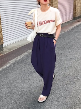 「NOMINE（ノミネ）のアイテム」を使った、Kumika☆さん（レディース・158cm）の春コーディネート