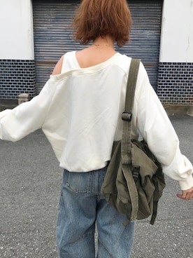 「UNTISHOLD（アンチショルド）のNaty -5 Leather（ブーツ、ブラック系）」を使った、Kumika☆さん（レディース・158cm）の春コーディネート