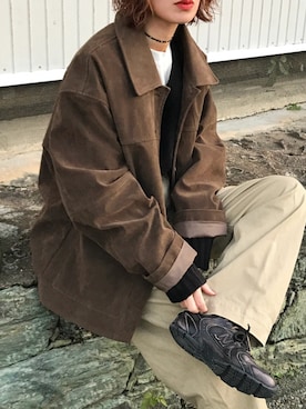 「アイテム（チノパンツ）」を使った、Kumika☆さん（レディース・158cm）の秋コーディネート