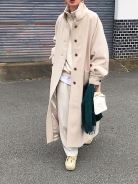 「AURALEE（オーラリー）のアイテム」を使った、Kumika☆さん（レディース・158cm）の秋コーディネート