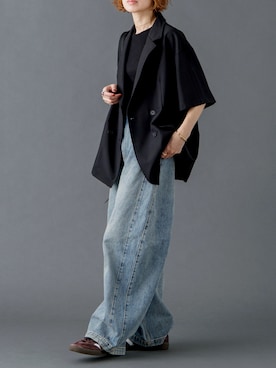 「LOEWE（ロエベ）のアイテム」を使った、Kumika☆さん（レディース・158cm）の春コーディネート